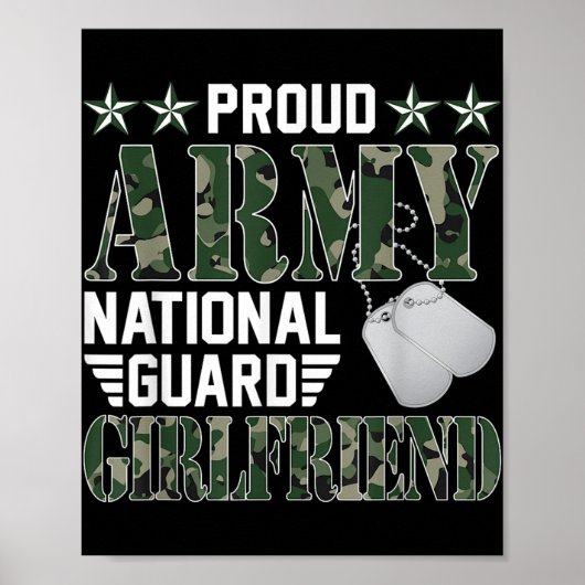 陸軍国家誇りを持ったガードガールフレンド軍隊ファミー ポスター (正面)