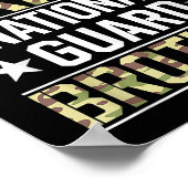 陸軍国誇りを持った衛兄弟退役軍人の日の名前 ポスター (角)