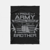 陸軍国誇りを持った衛士ブラザー国旗Usa Militar フリースブランケット (正面)