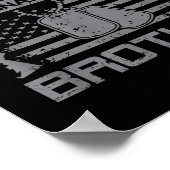 陸軍国誇りを持った衛士ブラザー国旗Usa Militar ポスター (角)