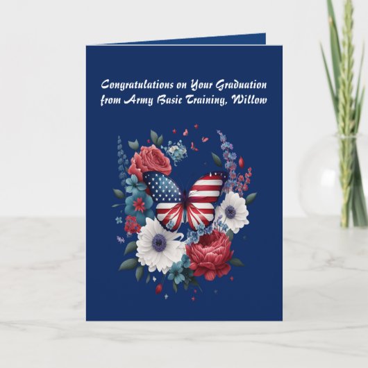 陸軍基本訓練女性卒業者カード サンキューカード (正面)