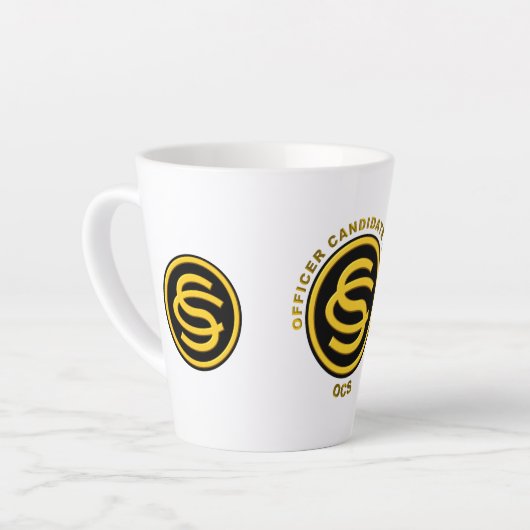陸軍士官候補学校 – OCS カフェラテマグ (左アングル)