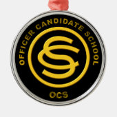 陸軍士官候補校のクリスマス メタルオーナメント (正面)