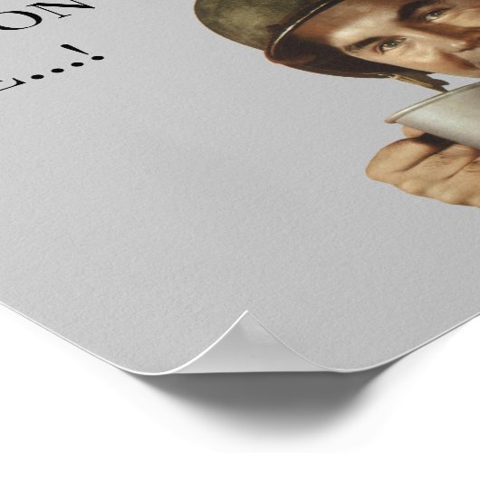 陸軍士官兵士軍隊ユーモア冗談ギャグ ポスター (角)