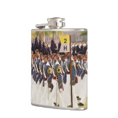 陸軍士官学校の士官候補生のカスタマイズ可能な文字 フラスク (左)