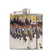 陸軍士官学校の士官候補生のカスタマイズ可能な文字 フラスク (正面)