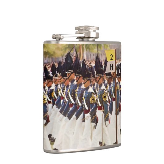 陸軍士官学校の士官候補生のカスタマイズ可能な文字 フラスク (右)