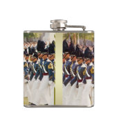 陸軍士官学校の士官候補生のカスタマイズ可能な文字 フラスク (裏面)