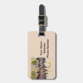 陸軍士官学校の士官候補生のカスタマイズ可能な文字 ラゲッジタグ (正面縦)