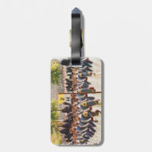 陸軍士官学校の士官候補生のカスタマイズ可能な文字 ラゲッジタグ (裏面縦)