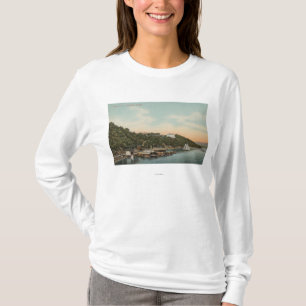 陸軍士官学校、NY -ハドソン川の港の眺め Tシャツ