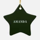 陸軍妻誇りを持った軍隊軍功労者章 セラミックオーナメント (裏面)