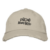 陸軍家族のおもしろい 刺繍入りキャップ (正面)