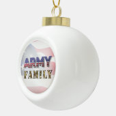 陸軍家族のクリスマス セラミックボールオーナメント (右)