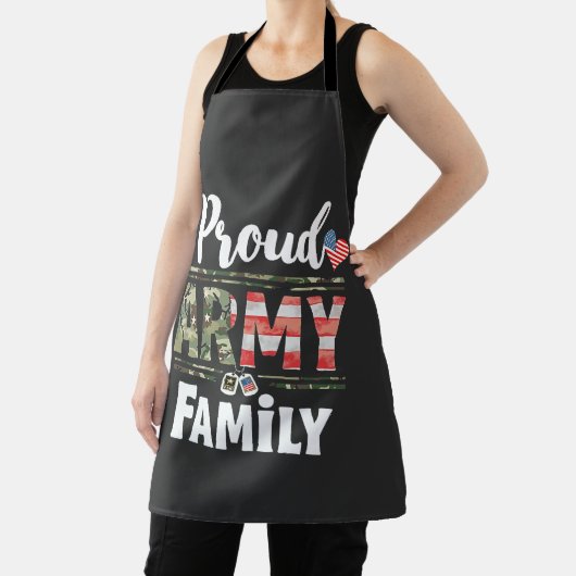 陸軍家族誇りを持ったアメリカ愛国的退役軍人の日 エプロン (インサイチュ)