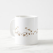 陸軍少佐の階級章のマグ コーヒーマグカップ (正面左)