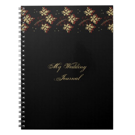 陸軍少佐の階級章の錆によって着色されるアクセントの結婚式ジャーナル ノートブック (正面)