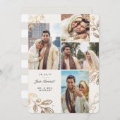 陸軍少佐の階級章4の結婚の発表 案内状 (正面/裏面)