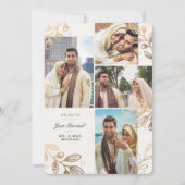 陸軍少佐の階級章4の結婚の発表 案内状 (正面)