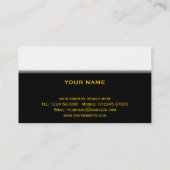 陸軍少尉の階級章の名刺 名刺 (裏面)