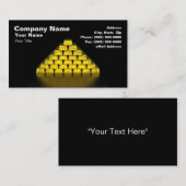 陸軍少尉の階級章の積み重ね 名刺 (正面/裏面)