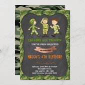 陸軍少年誕生会の招待状 招待状 (正面/裏面)