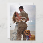 陸軍帰省の新年おめでとう写真 シーズンカード (正面)