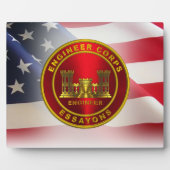 陸軍戦闘工兵退役軍人 フォトプラーク (正面)