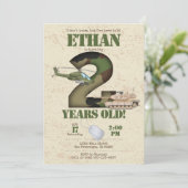 陸軍招待状-第2誕生日招待状 招待状 (スタンド正面)