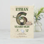 陸軍招待状-第6誕生日招待状 招待状 (スタンド正面)