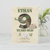 陸軍招待状- 9th誕生日招待状 招待状 (スタンド正面)