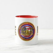 陸軍機関士兵と退役軍人 マグカップ (中央)