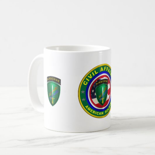 陸軍民事局ベテラン コーヒーマグカップ (正面左)