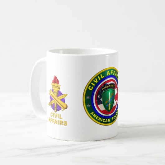 陸軍民事局ベテラン コーヒーマグカップ (正面左)
