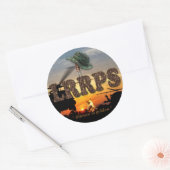 陸軍海兵隊リコンLURPSベトナム南戦争 ラウンドシール (封筒)