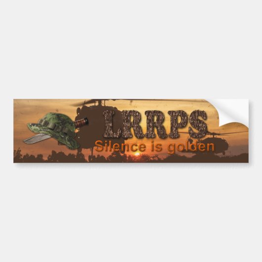 陸軍海軍空軍海軍lrp lrps lrps recon バンパーステッカー (正面)
