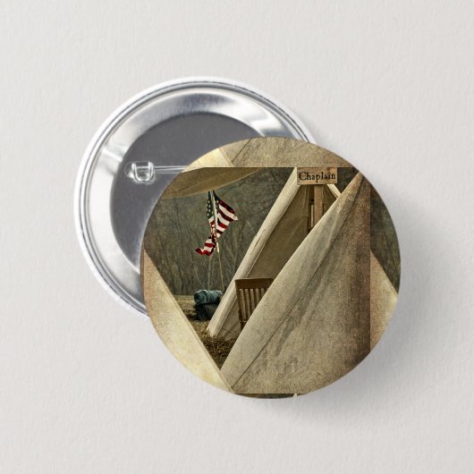 陸軍牧師 缶バッジ (正面&裏面)