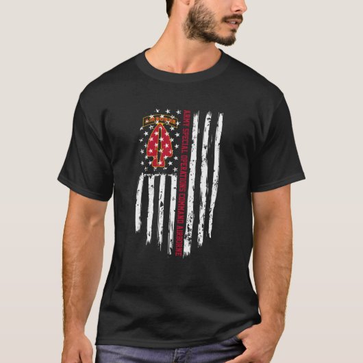 陸軍特別作戦指揮官Usasoc American Fl Tシャツ (正面)
