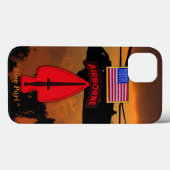 陸軍特別作戦USASOC退役軍人ヴェッツパッチ Case-Mate iPhoneケース (裏面 (横))
