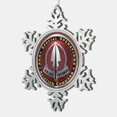 陸軍特殊作戦航空司令部 スノーフレークピューターオーナメント (右)