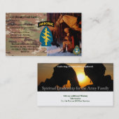 陸軍特殊部隊の牧師の名刺 名刺 (正面/裏面)