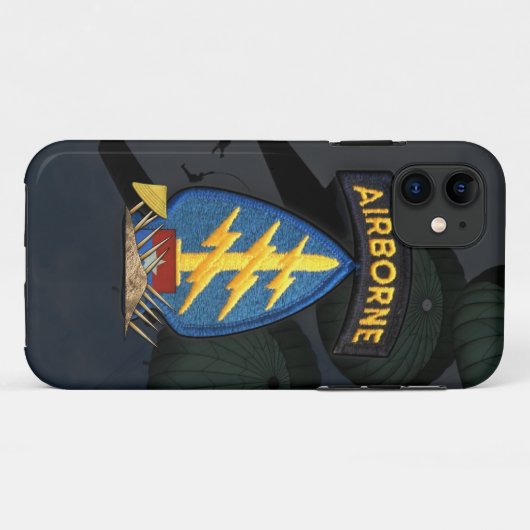 陸軍特殊部隊の緑色のベレー帽のnam Case-Mate iPhoneケース (裏面(横))