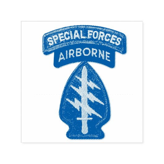 陸軍特殊部隊グリーンベレーSF SFG SOFパッチ セルフインキングスタンプ (デザイン)