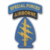 陸軍特殊部隊グループグリーンベレー輪郭 シール (正面)