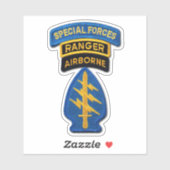 陸軍特殊部隊グループグリーンベレー輪郭St シール (シート)