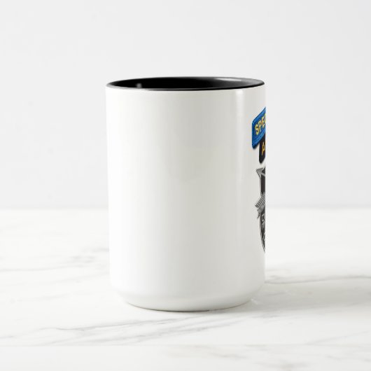 陸軍特殊部隊グループSFGA SF退役軍人がMuを攻撃 マグカップ (中央)