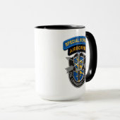 陸軍特殊部隊グループSFGA SF退役軍人がMuを攻撃 マグカップ (正面右)