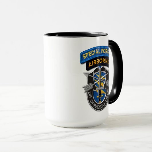 陸軍特殊部隊グループSFGA SF退役軍人がMuを攻撃 マグカップ (正面右)
