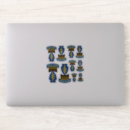 陸軍特殊部隊SFGA SFGグリーンベレーツコンター シール (コンピューター)