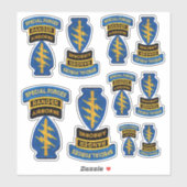 陸軍特殊部隊SFGA SFGグリーンベレーツコンター シール (シート)